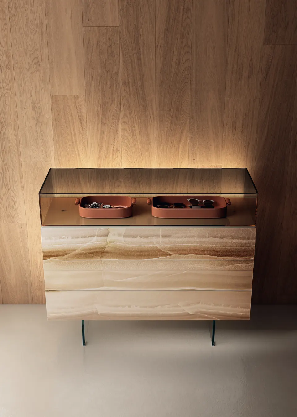 36e8 Glass chest of drawers — Lago, photo 7