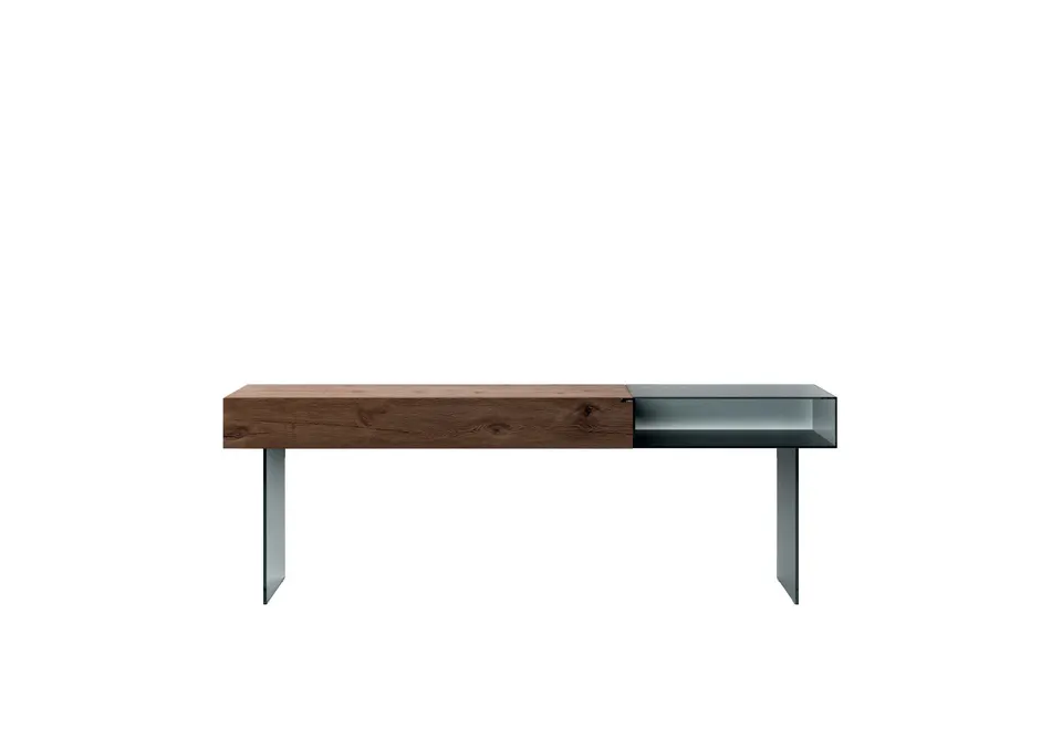 36e8 Glass console table — Lago
