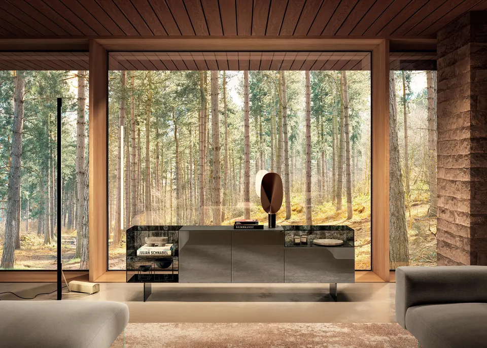 36e8 Glass Sideboard — Lago, foto 1