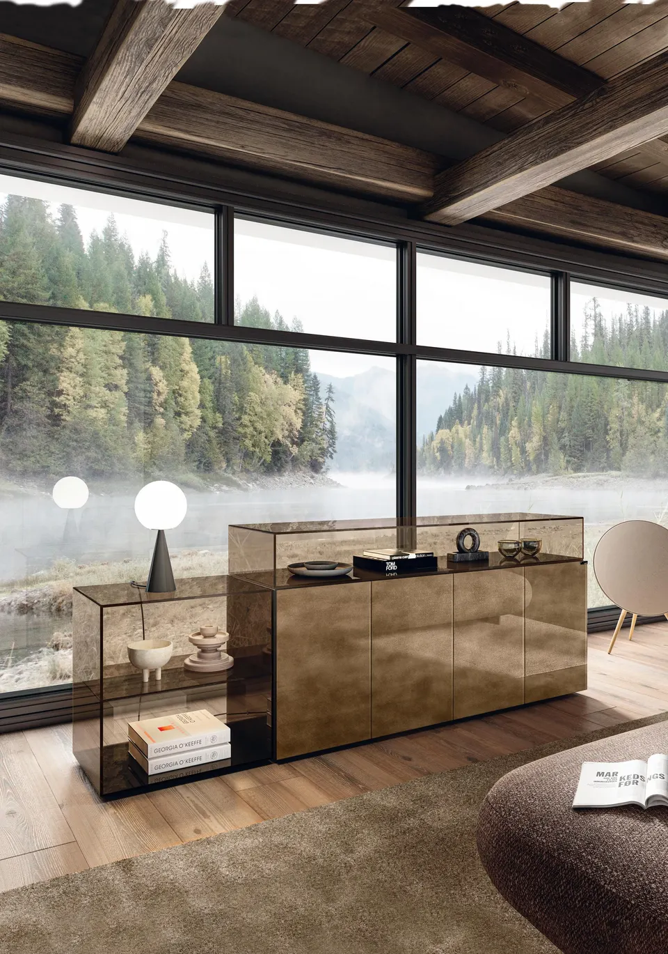 36e8 Glass Sideboard — Lago, foto 9
