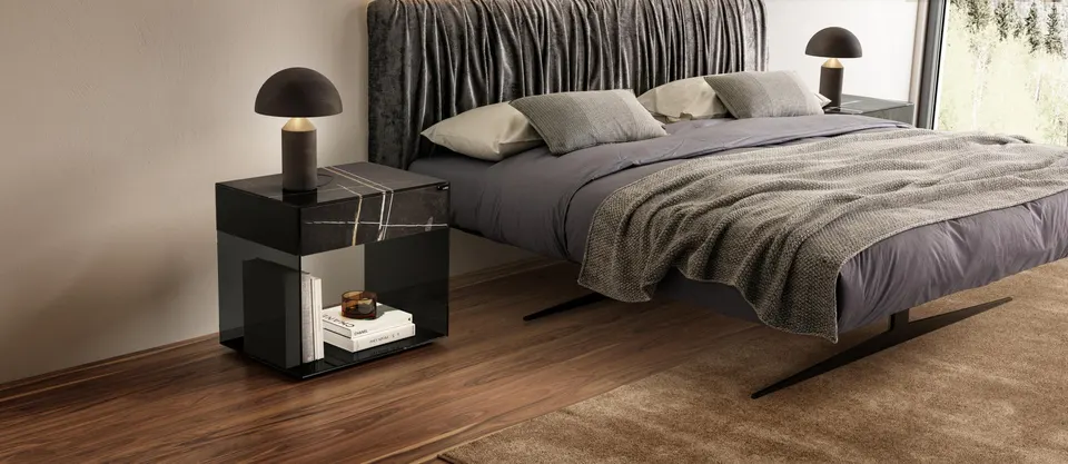 UpGlass bedside table — Lago, photo 1