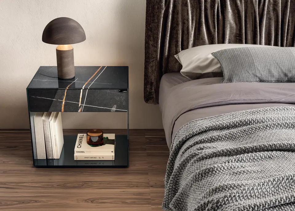 UpGlass bedside table — Lago, photo 2