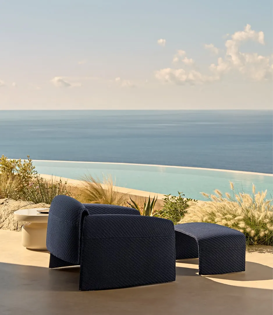 Le club Outdoor Fauteuil — Poliform