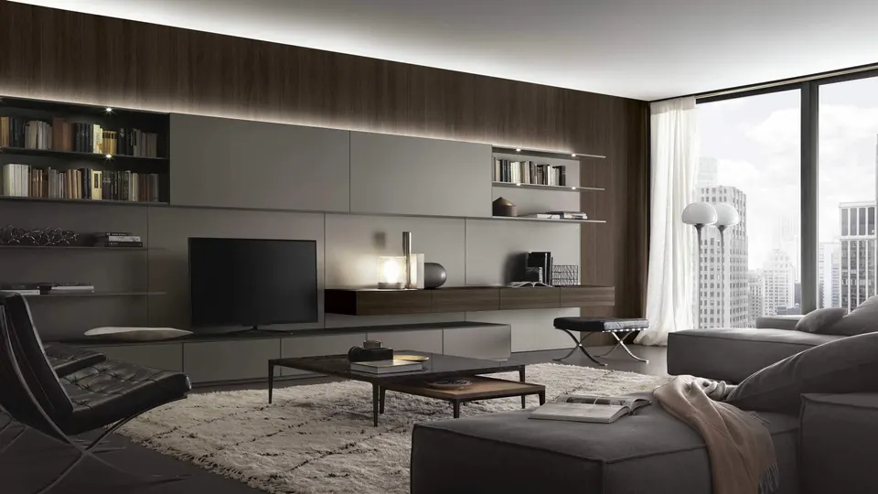 Abacus living storage system — Rimadesio