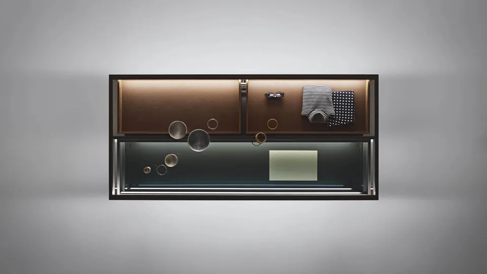 Alambra Isola storage system — Rimadesio