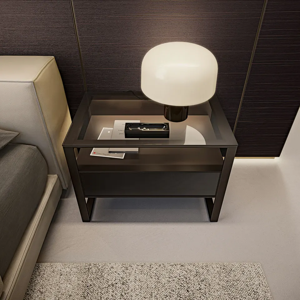 Rialto bedside table — Rimadesio, photo 1