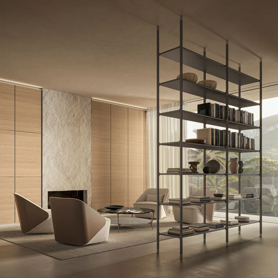 Wind bookcase — Rimadesio, photo 1