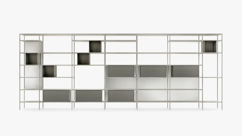 Wind bookcase — Rimadesio