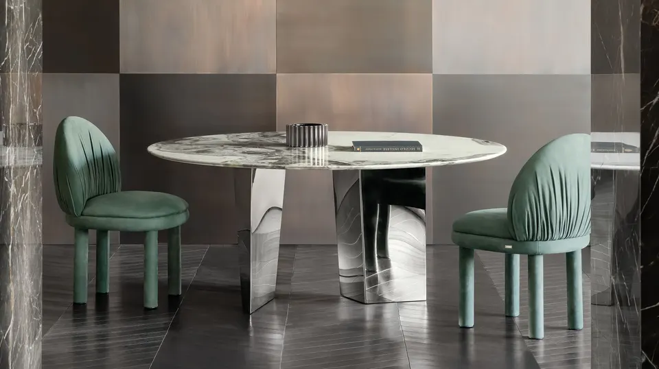 Blanco Round Tisch — Rugiano