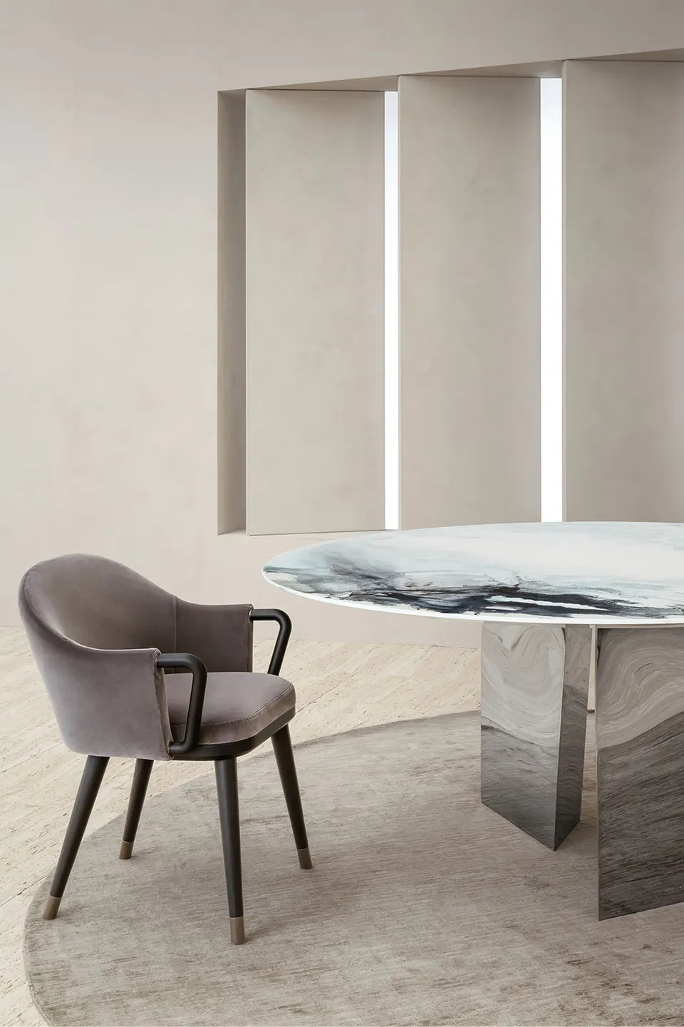 Blanco Round table — Rugiano, photo 3