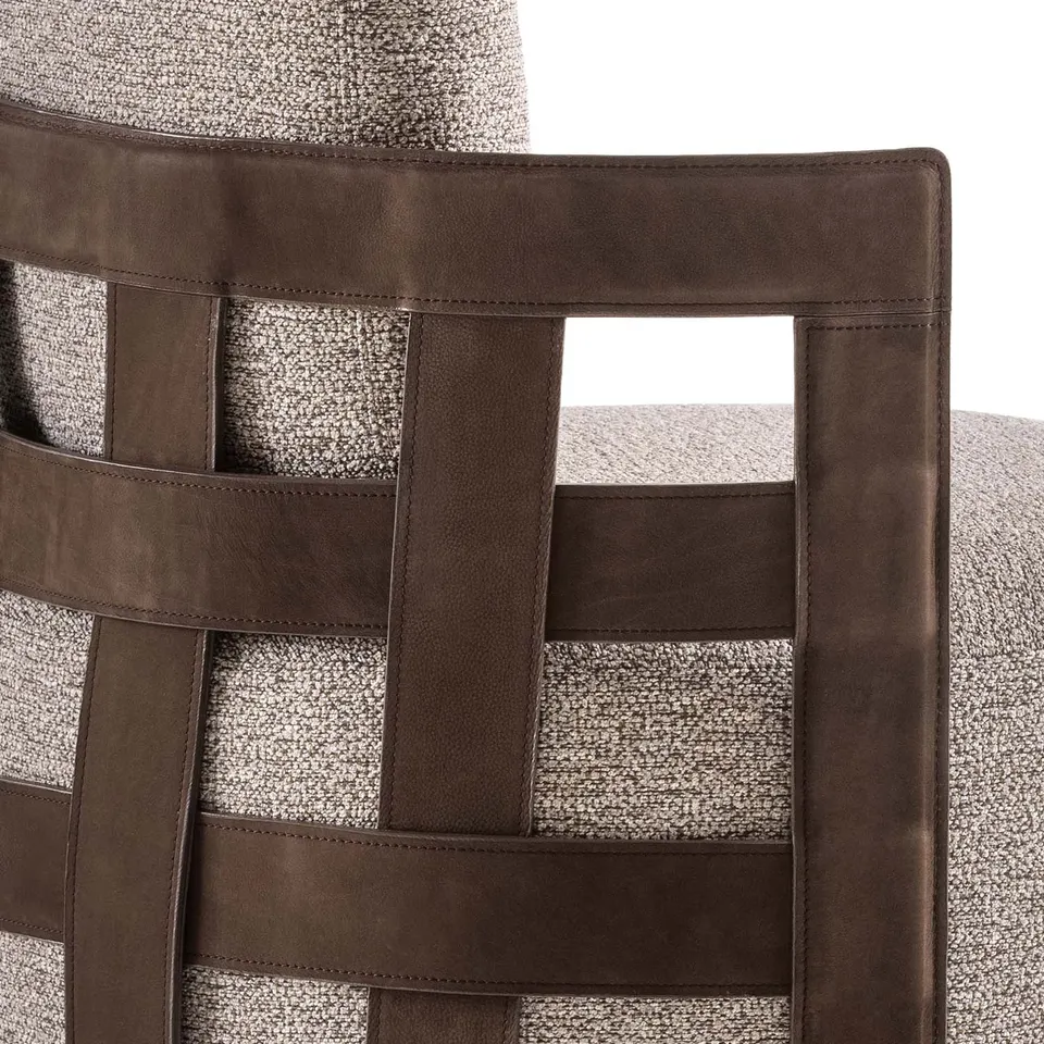 Braid Round armchair — Rugiano, photo 3