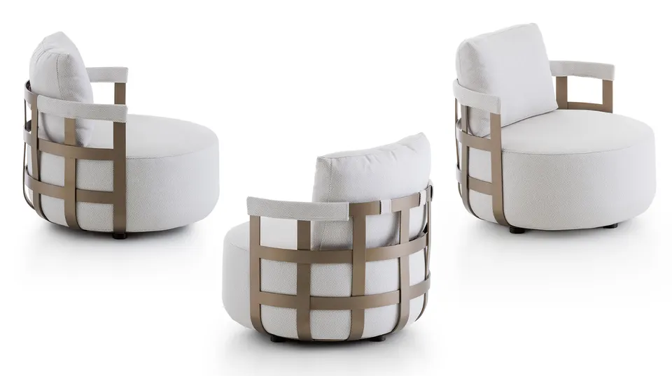 Fauteuil Dafne Round — Rugiano