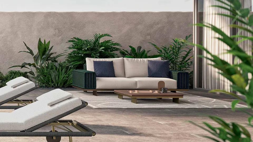Memphis Outdoor Sofa — Rugiano, foto 5