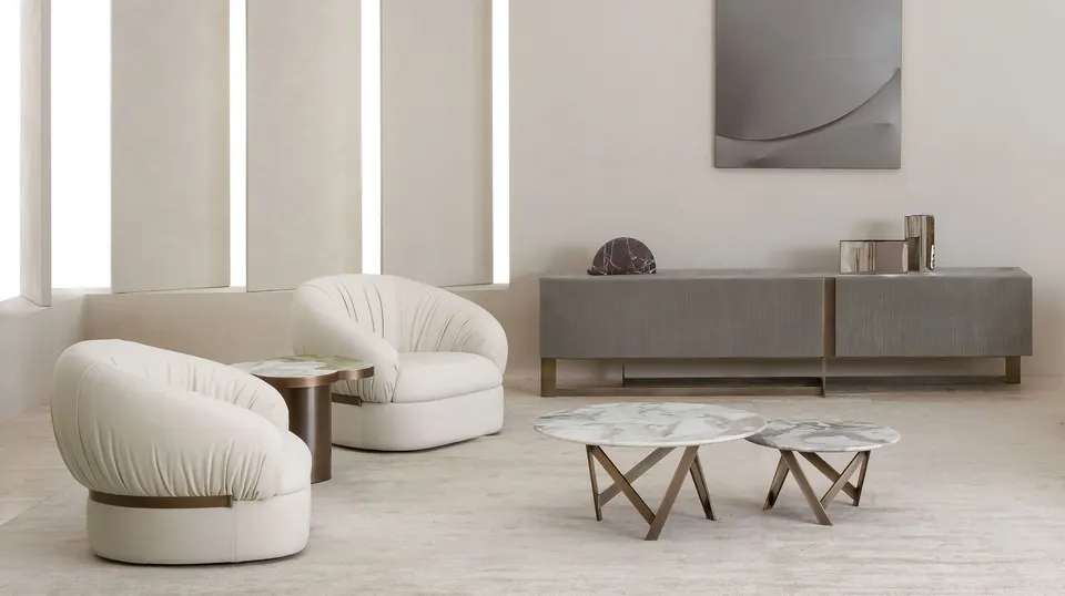 Passepartout Beige Teppich — Rugiano